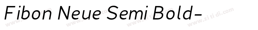 Fibon Neue Semi Bold字体转换